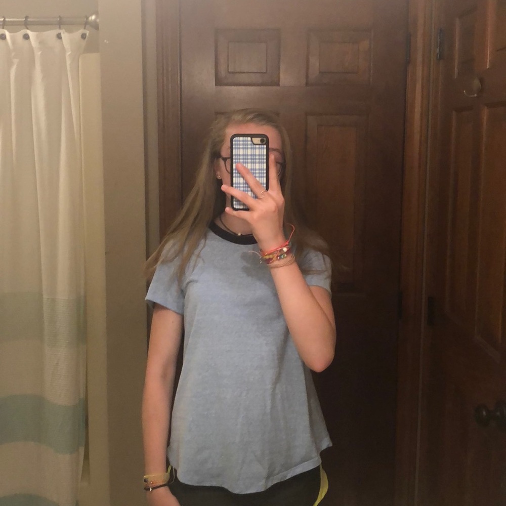 girls blue top